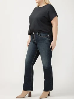 Suki Mid Rise Bootcut Jeans Plus Size