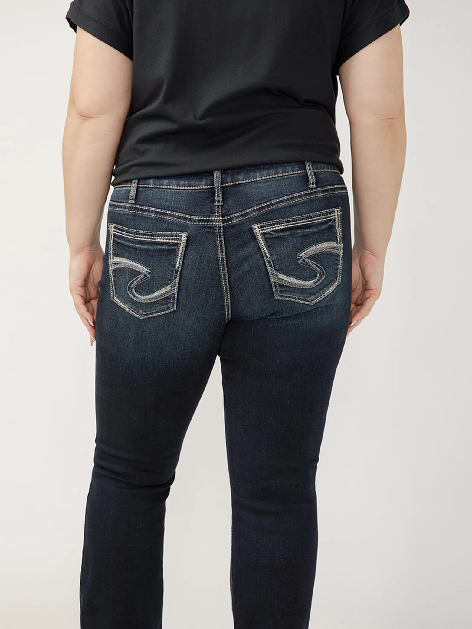 Suki Mid Rise Bootcut Jeans Plus Size