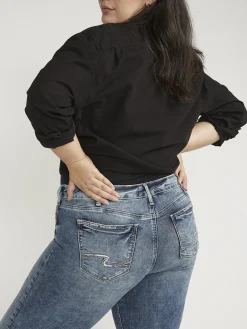 Suki Mid Rise Bootcut Jeans Plus Size