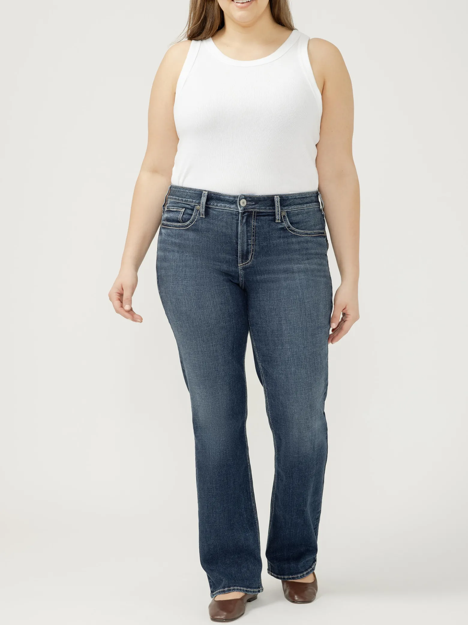 Suki Mid Rise Bootcut Jeans