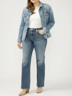 Suki Mid Rise Bootcut Jeans Plus Size