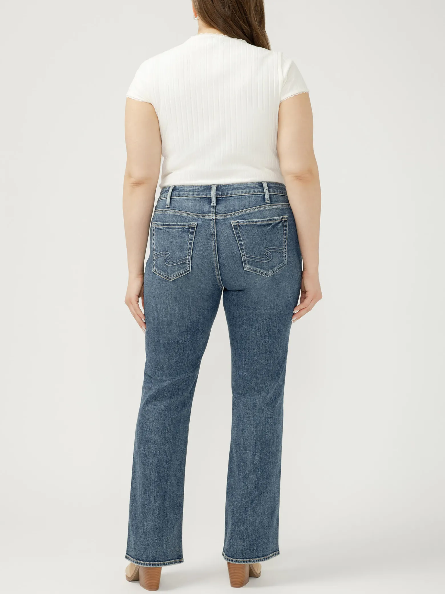 Suki Mid Rise Bootcut Jeans Plus Size