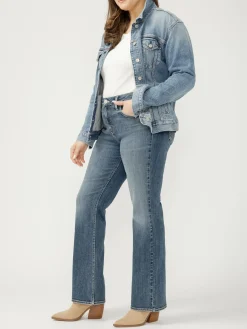 Suki Mid Rise Bootcut Jeans Plus Size