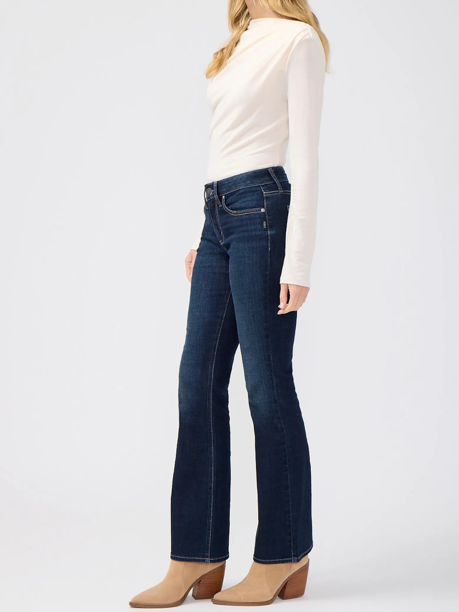 Suki Mid Rise Bootcut Luxe Stretch Jeans
