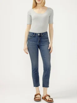 Suki Mid Rise Cropped Skinny Jeans