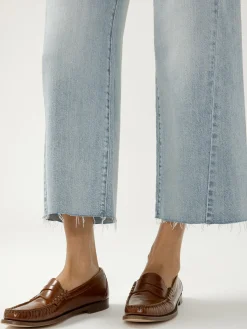 Suki Mid Rise Cropped Wide Leg Jeans