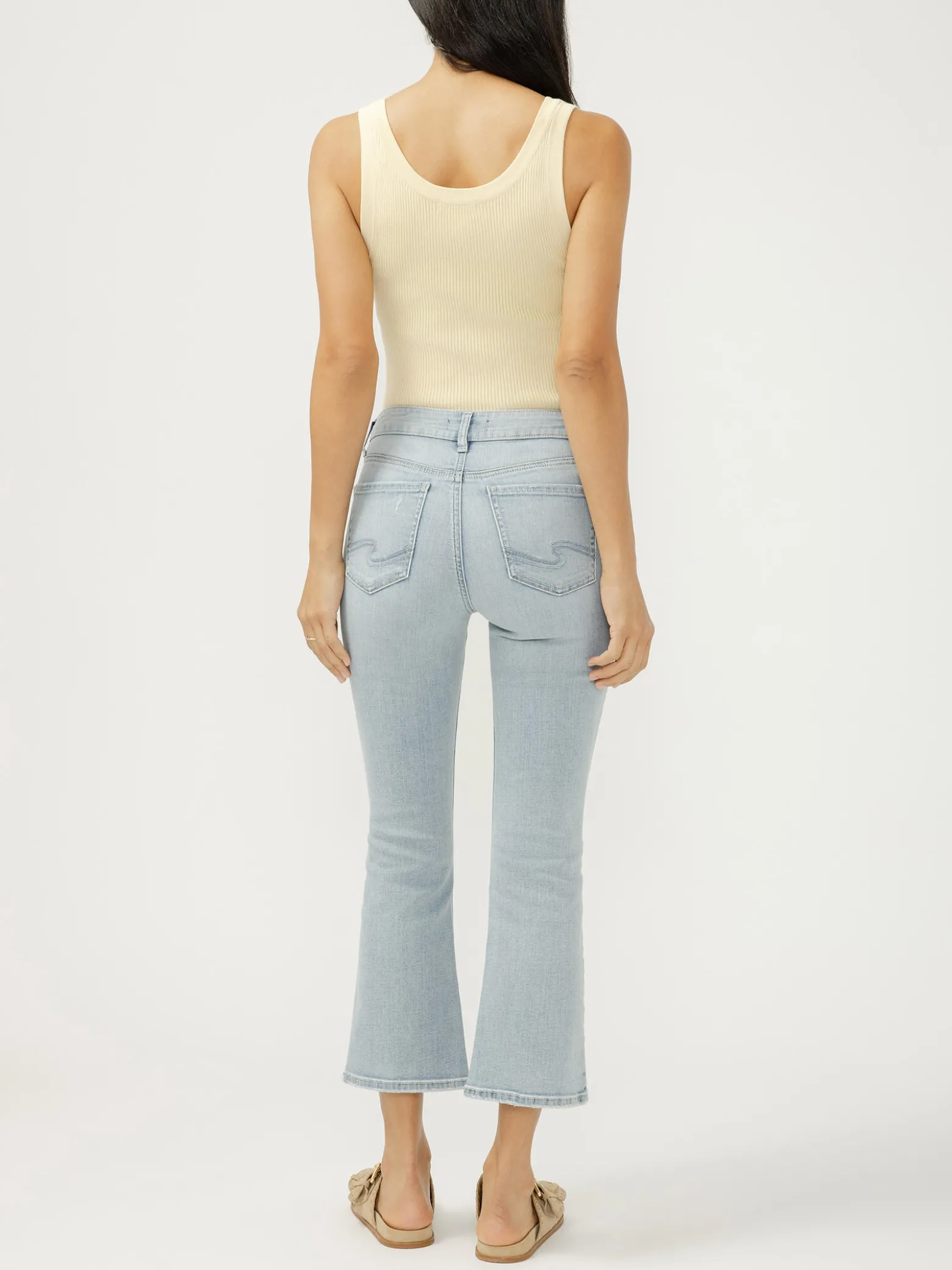 Suki Mid Rise Kick Flare Luxe Stretch Jeans