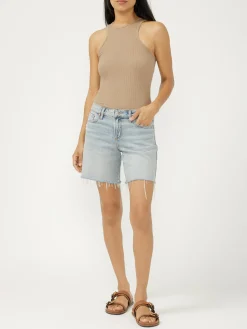 Suki Mid Rise Long Shorts