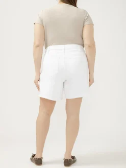 Suki Mid Rise Long Shorts Plus Size
