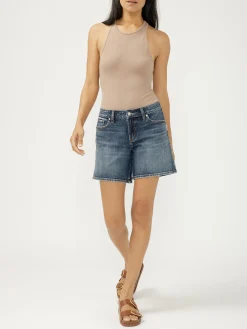 Suki Mid Rise Long Shorts