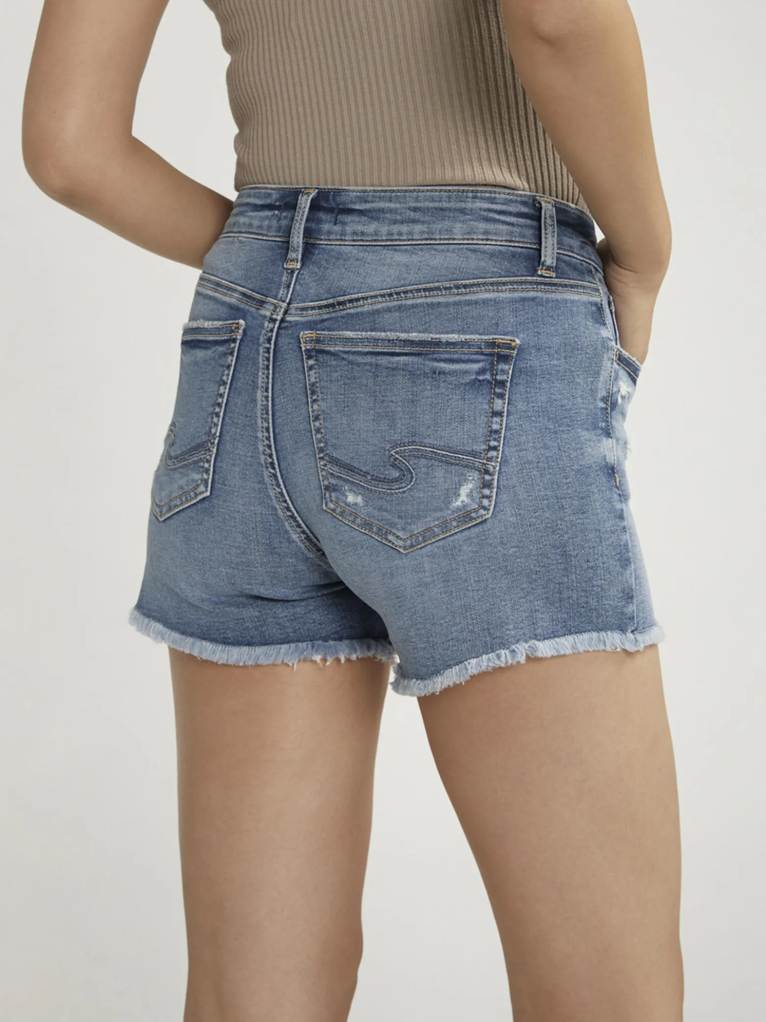 Suki Mid Rise Luxe Stretch Shorts