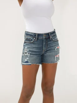 Suki Mid Rise Luxe Stretch Americana Shorts