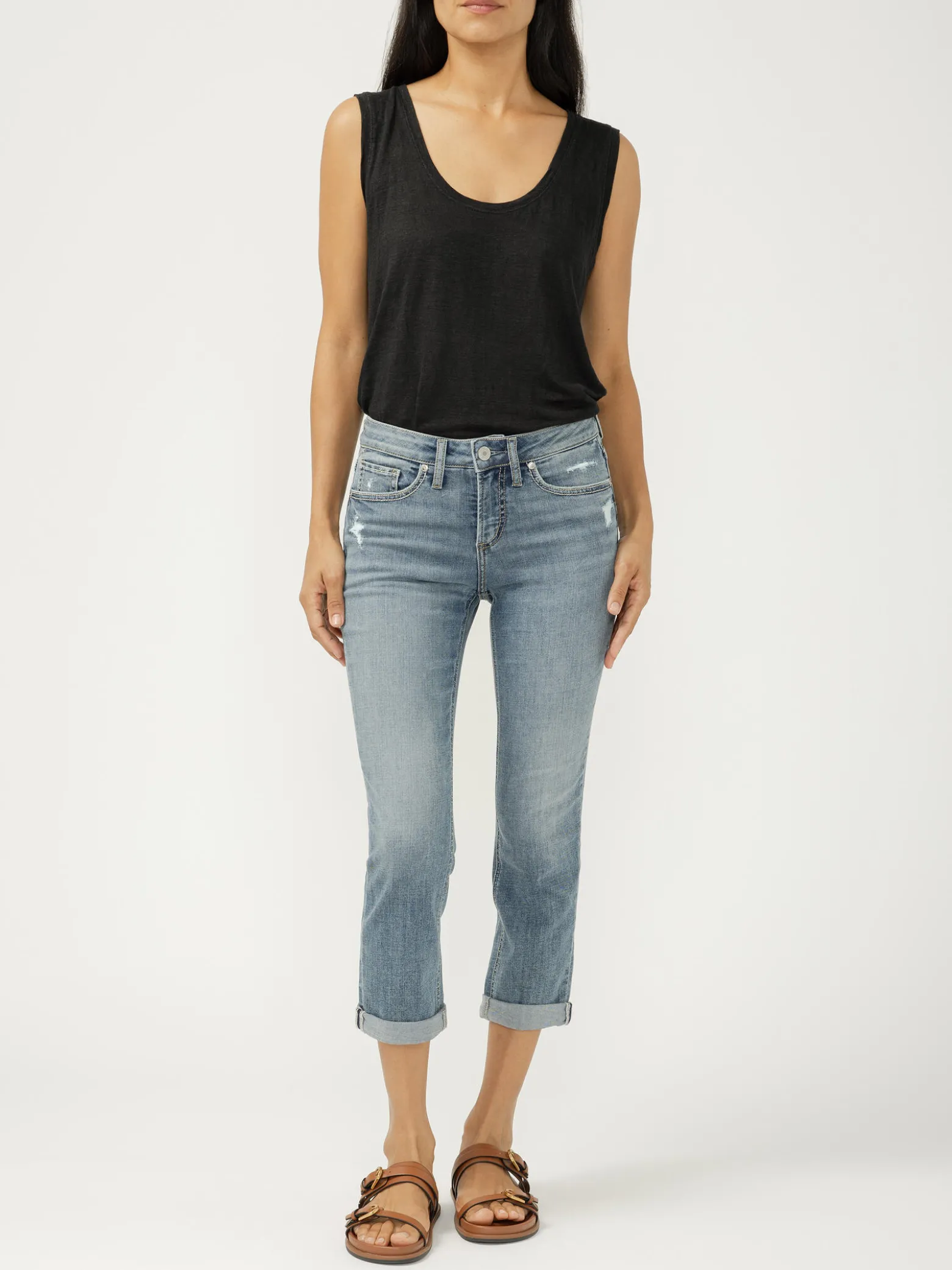 Suki Mid Rise Luxe Stretch Capri