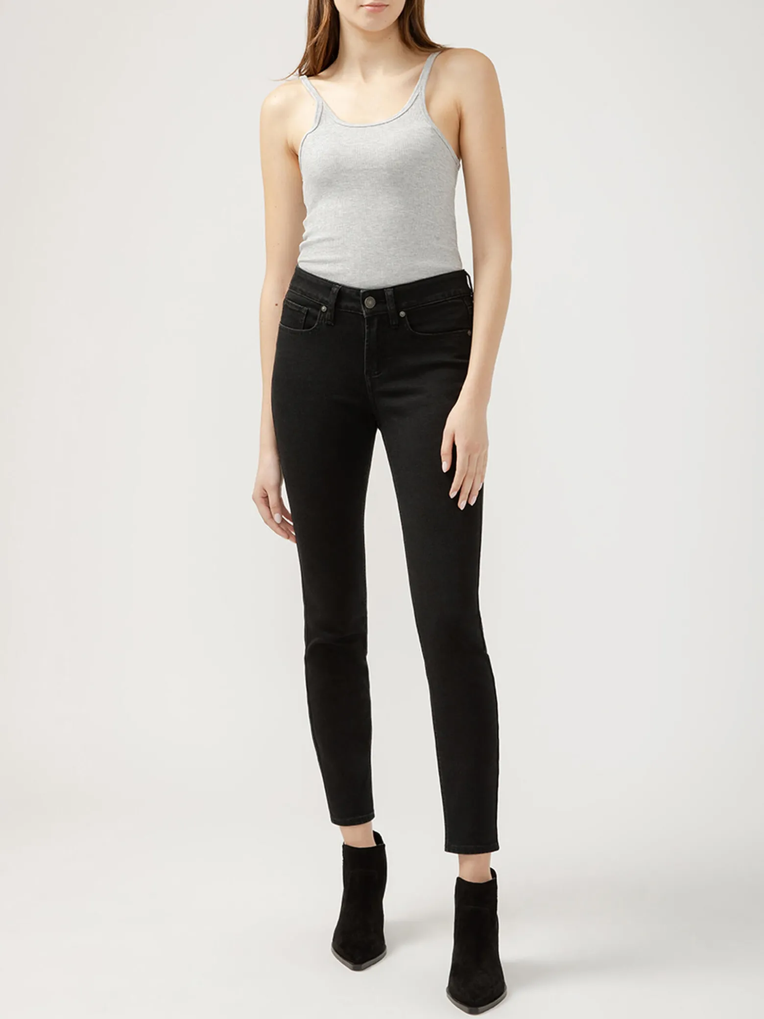 Suki Mid Rise Skinny Luxe Stretch Jeans