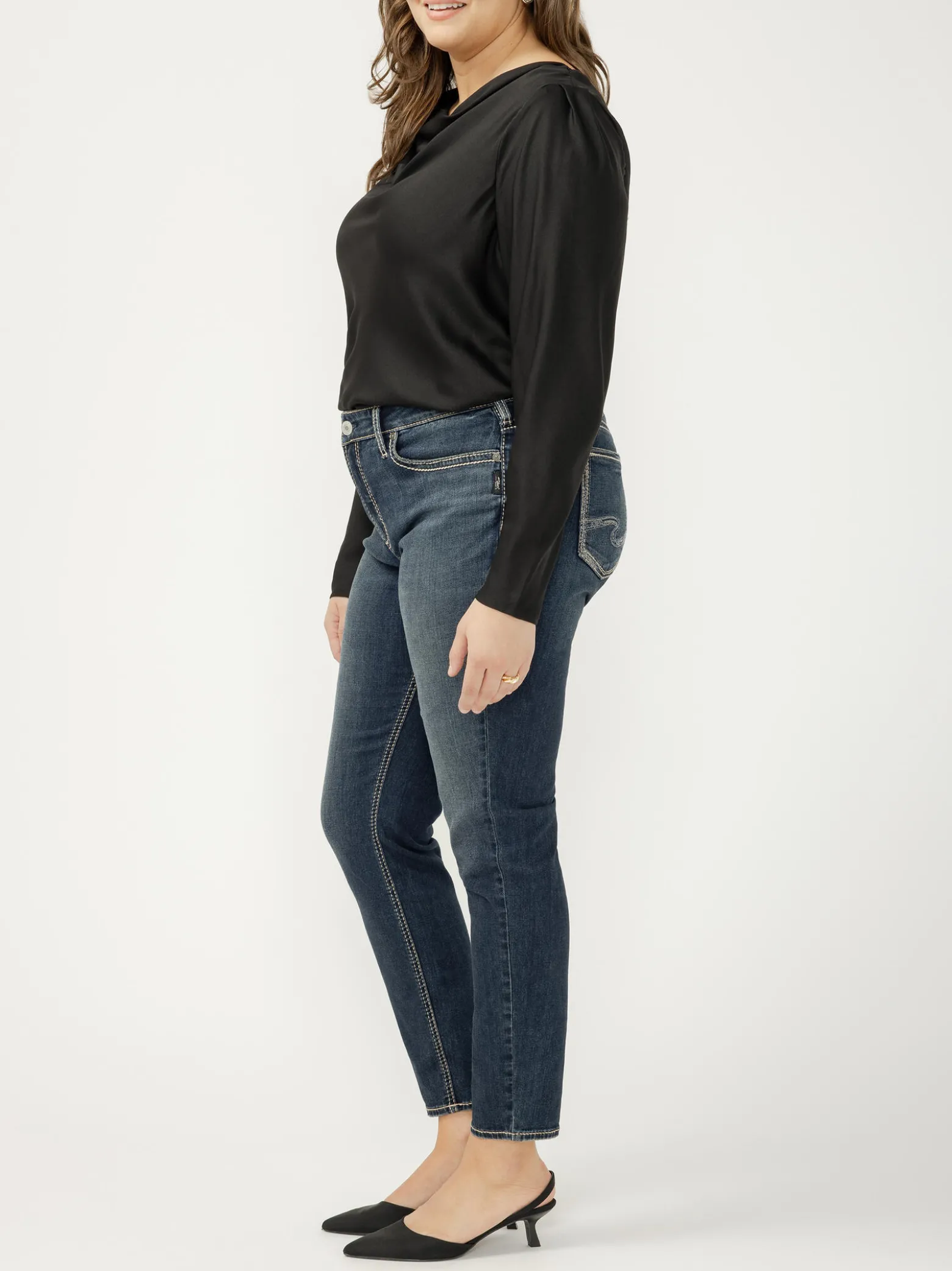 Suki Mid Rise Skinny Luxe Stretch Jeans