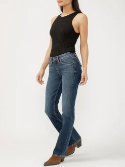 Suki Mid Rise Slim Bootcut Jeans