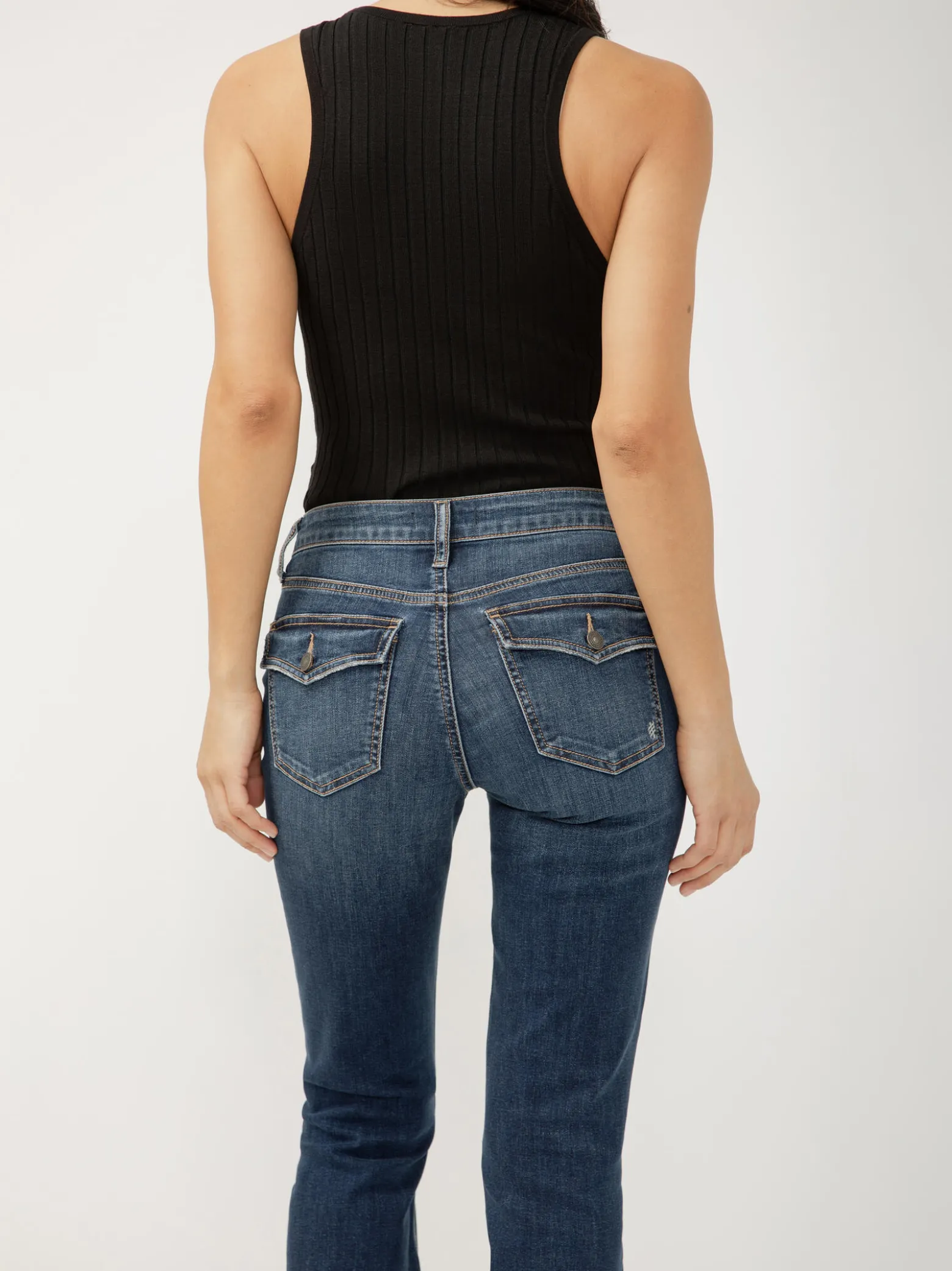 Suki Mid Rise Slim Bootcut Jeans