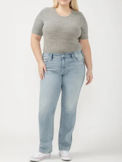 Suki Mid Rise Slim Bootcut Jeans Plus Size