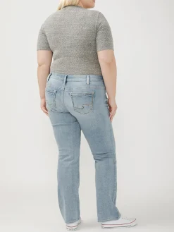 Suki Mid Rise Slim Bootcut Jeans Plus Size