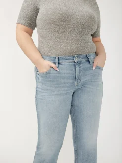 Suki Mid Rise Slim Bootcut Jeans Plus Size