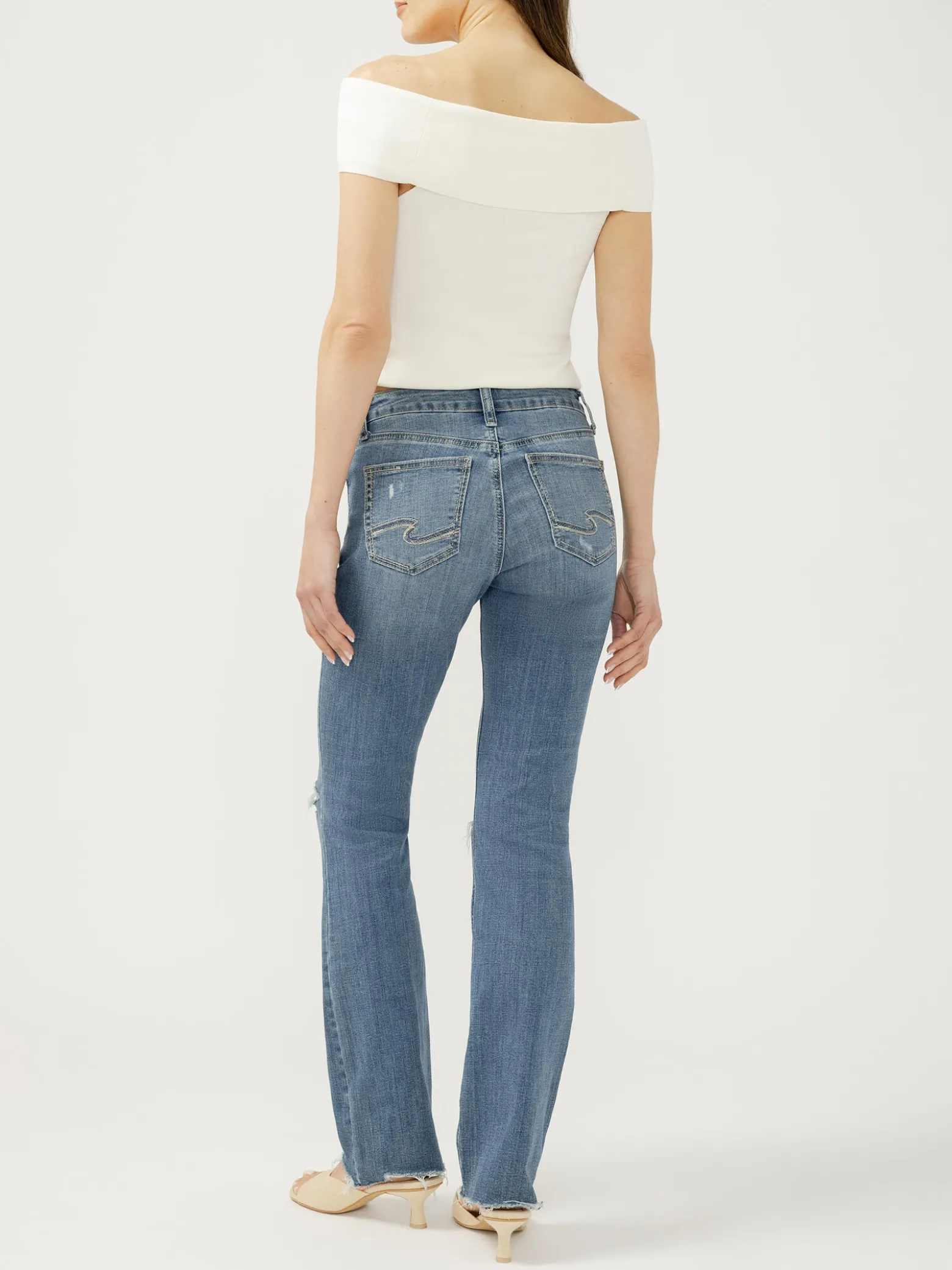 Suki Mid Rise Slim Bootcut Jeans