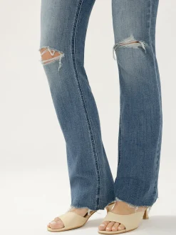 Suki Mid Rise Slim Bootcut Jeans