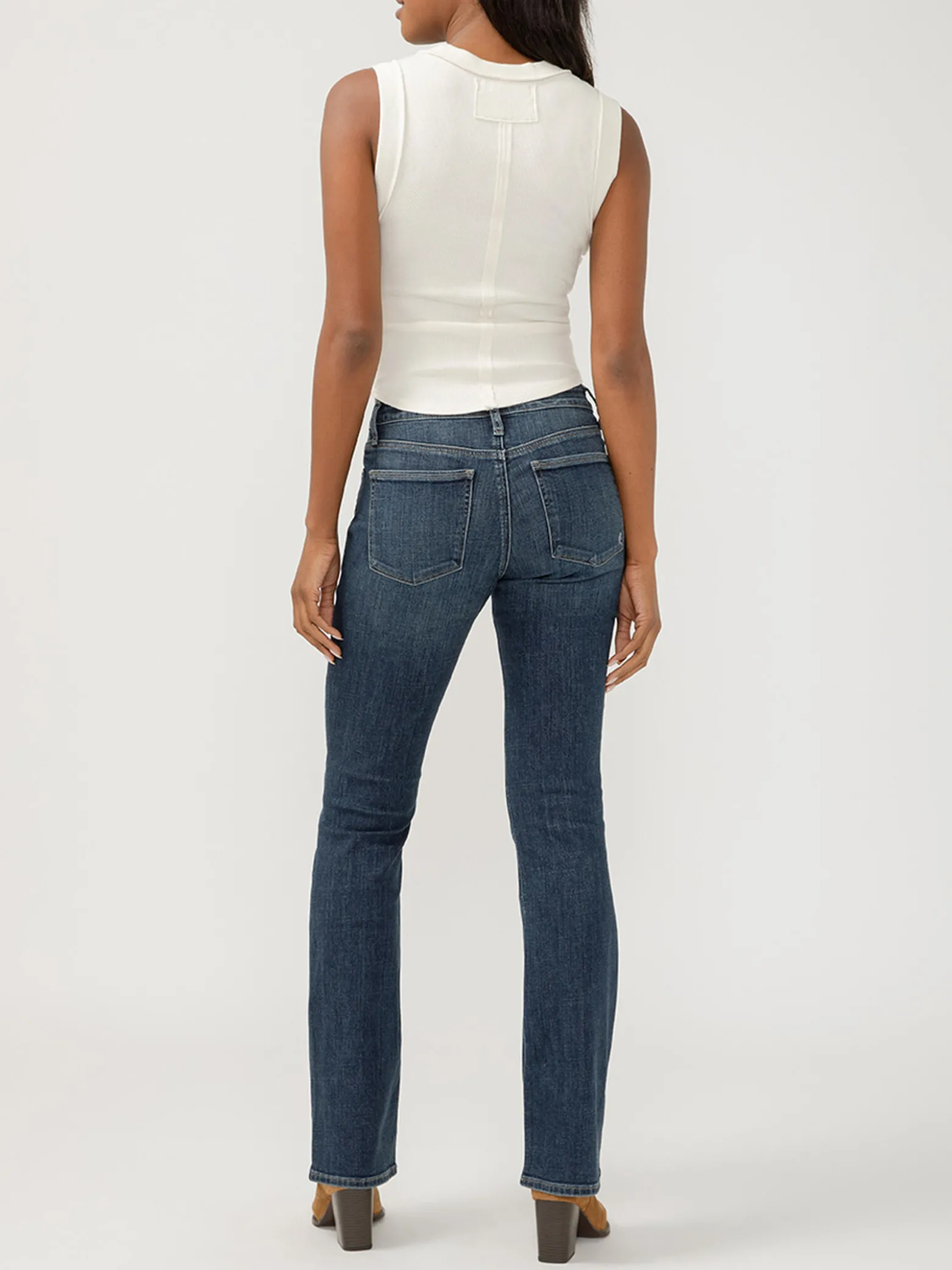 Suki Mid Rise Slim Bootcut Luxe Stretch Jeans