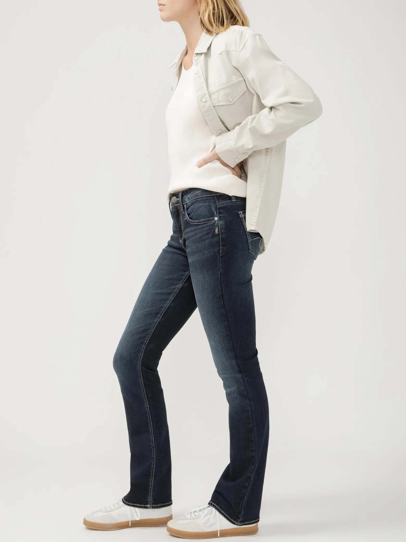 Suki Mid Rise Slim Bootcut Jeans