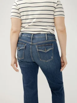 Suki Mid Rise Slim Bootcut Jeans Plus Size