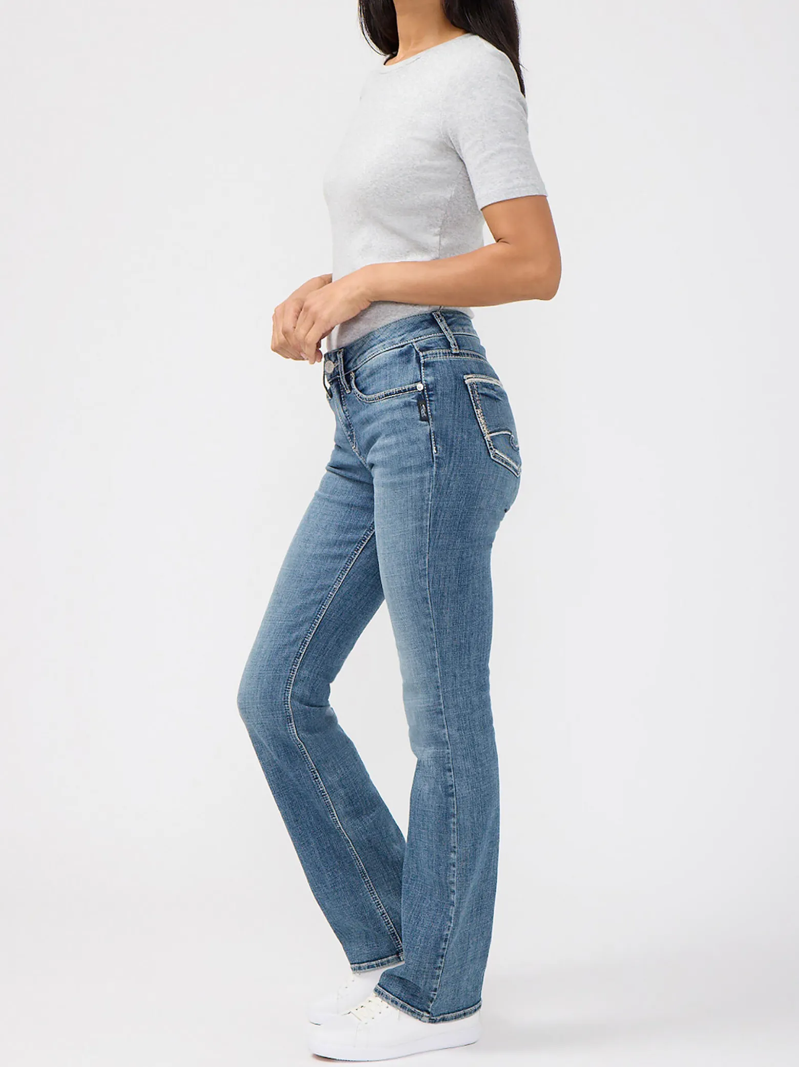 Suki Mid Rise Slim Bootcut Luxe Stretch Jeans