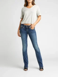 Suki Mid Rise Slim Bootcut Jeans
