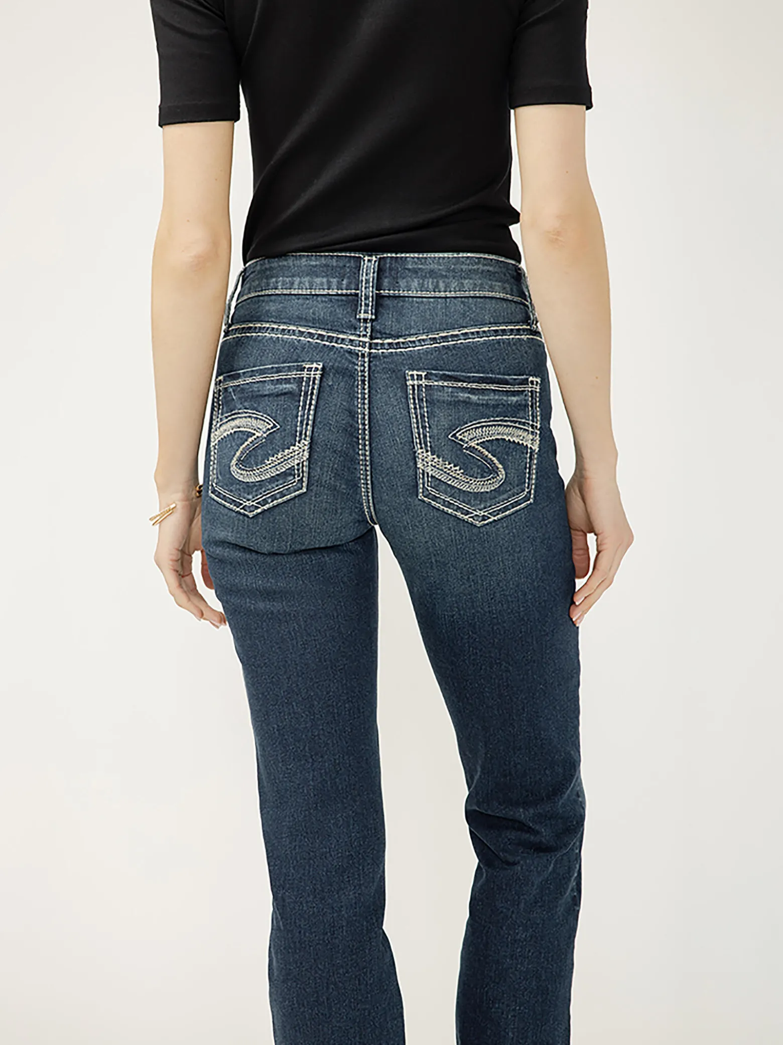 Suki Mid Rise Slim Bootcut Jeans