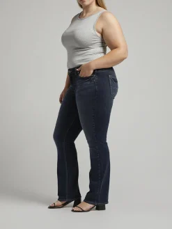Suki Mid Rise Slim Bootcut Jeans Plus Size