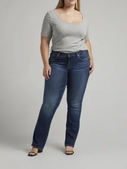 Suki Mid Rise Slim Bootcut Jeans