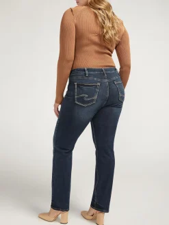 Suki Mid Rise Straight Leg Jeans Plus Size