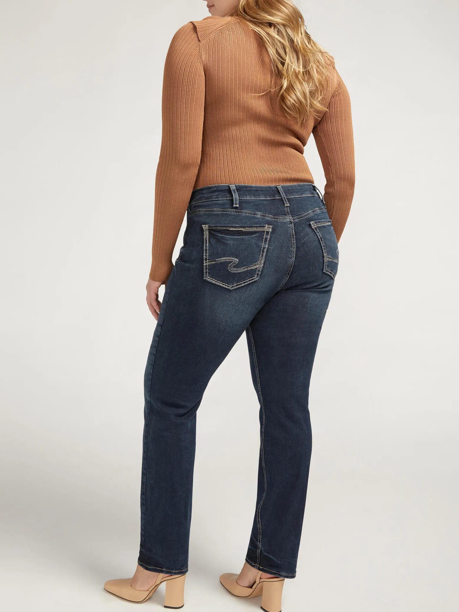 Suki Mid Rise Straight Leg Jeans Plus Size
