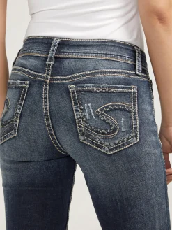 Suki Mid Rise Straight Leg Jeans