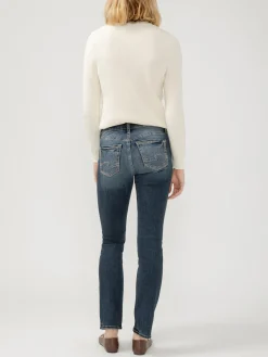 Suki Mid Rise Straight Leg Jeans