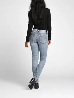 Suki Mid Rise Straight Leg Jeans