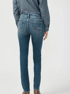 Suki Mid Rise Straight Leg Luxe Stretch Jeans