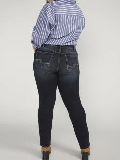 Suki Mid Rise Straight Leg Jeans Plus Size