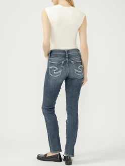 Suki Mid Rise Straight Leg Jeans