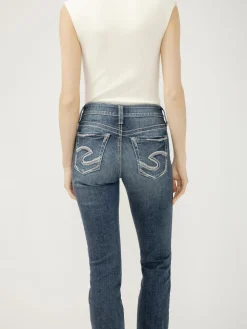 Suki Mid Rise Straight Leg Jeans