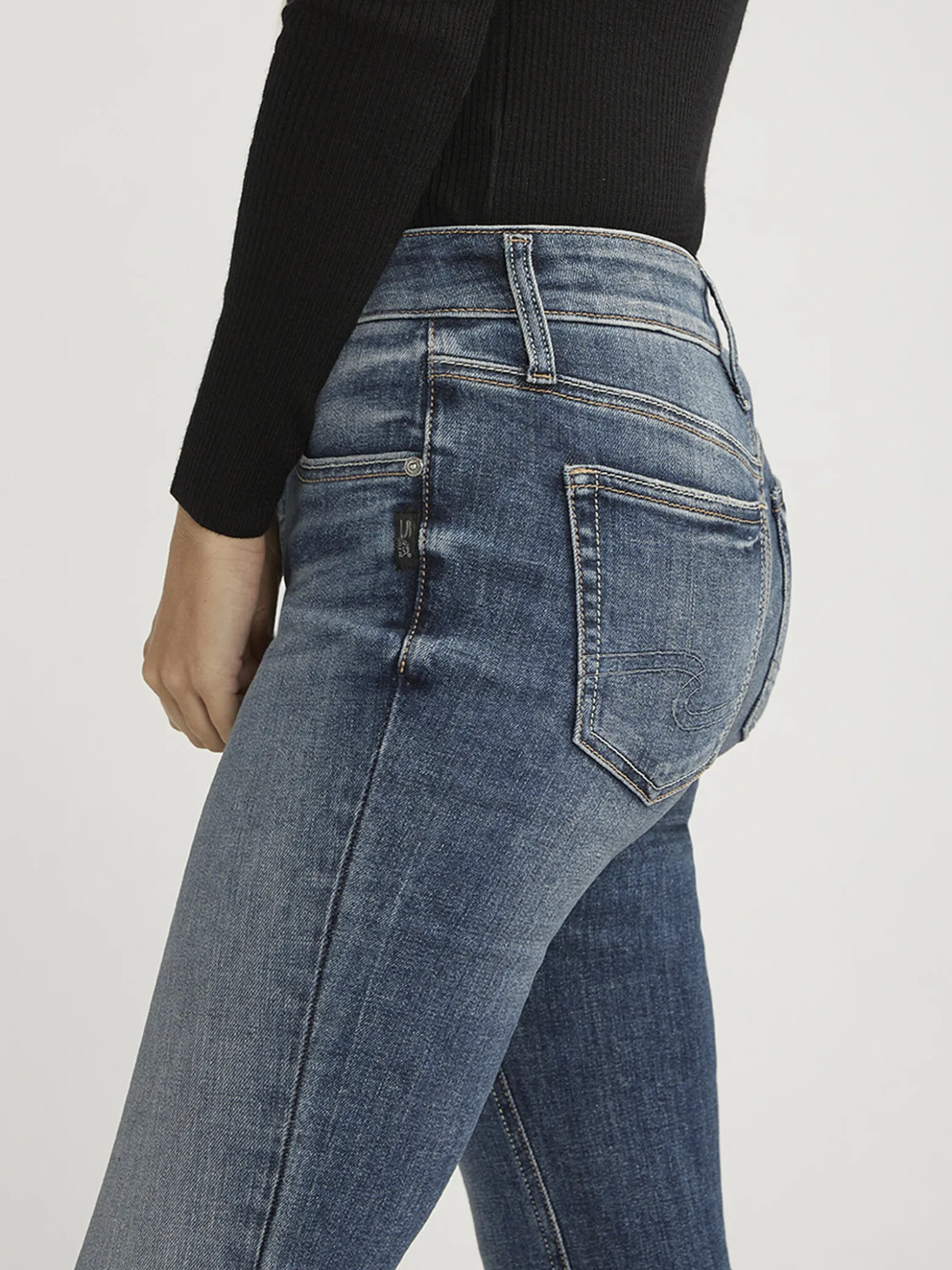 Suki Mid Rise Straight Leg Jeans