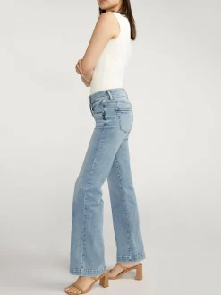 Suki Mid Rise Trouser Leg Jeans