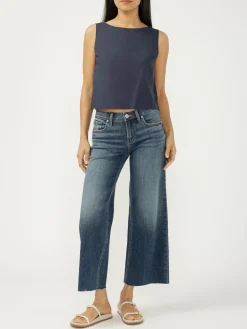 Suki Mid Rise Wide Leg Americana Luxe Stretch Jeans