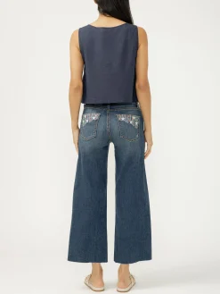 Suki Mid Rise Wide Leg Americana Luxe Stretch Jeans