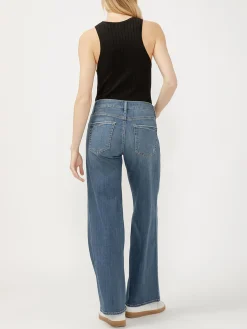 Suki Mid Rise Wide Leg Jeans