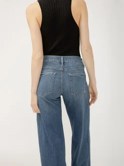 Suki Mid Rise Wide Leg Jeans
