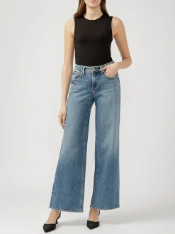 Suki Mid Rise Wide Leg Jeans